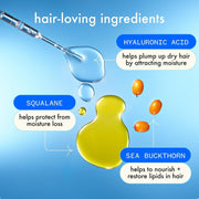 Nava Beauty Amika Hydro Rush Intense Moisture Hair Mask with Hyaluronic Acid Hair Pale Turquoise 3.3 Oz,8 Oz,16 Oz