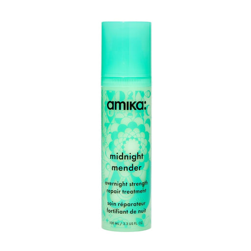 Nava Beauty Amika Midnight Mender Overnight Strength Repair Treatment Mask 3.3 Oz Hair Turquoise