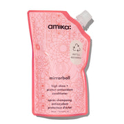 Nava Beauty Amika Mirrorball High Shine + Protect Antioxidant Conditioner Hair Light Pink 16.9 Oz