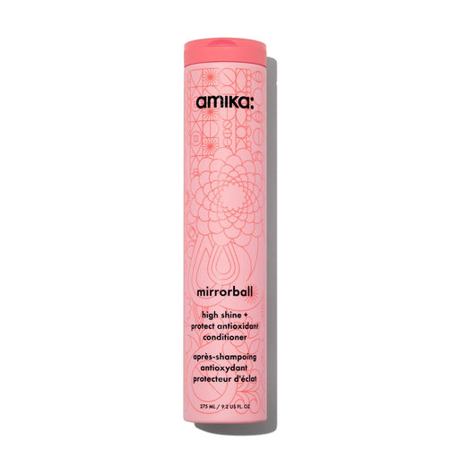 Nava Beauty Amika Mirrorball High Shine + Protect Antioxidant Conditioner Hair Light Pink 9.2 Oz