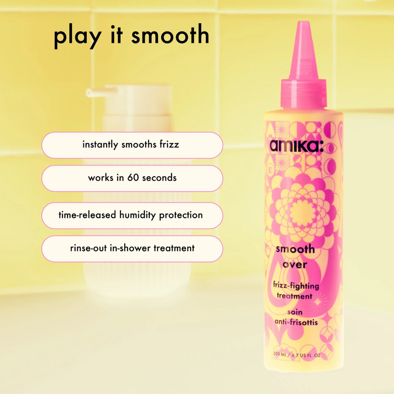 Nava Beauty Amika Smooth Over Frizz-Fighting Treatment Mask 6.7 Oz Antique White
