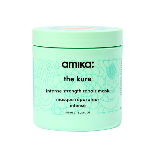 Nava Beauty Amika The Kure Intense Bond Repair Mask Hair Pale Turquoise 16 Oz