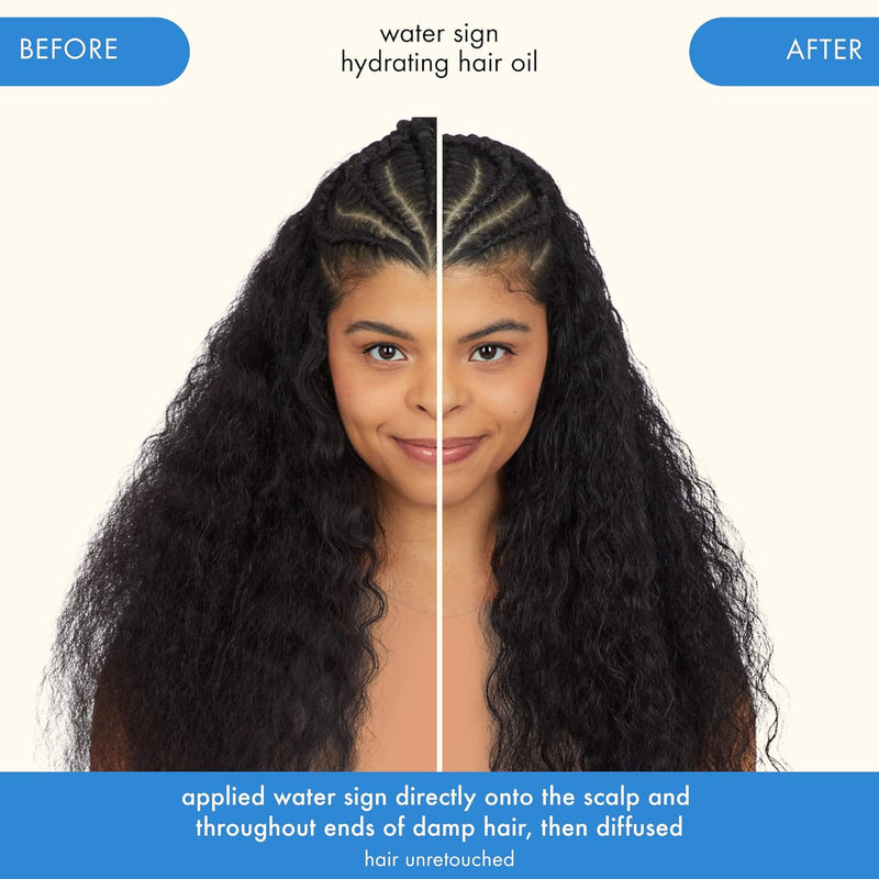 Nava Beauty Amika Water Sign Hydrating Hair Oil with Hyaluronic Acid 1.7 Oz Hair Seashell