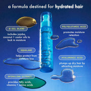 Nava Beauty Amika Water Sign Hydrating Hair Oil with Hyaluronic Acid 1.7 Oz Hair Midnight Blue