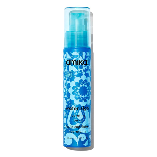 Nava Beauty Amika Water Sign Hydrating Hair Oil with Hyaluronic Acid 1.7 Oz Hair Light Sky Blue