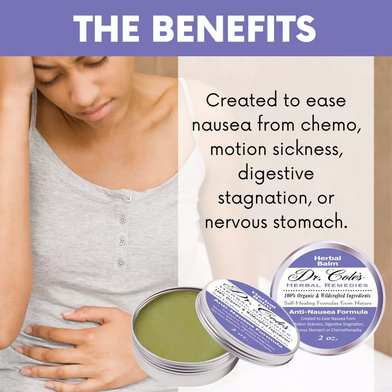 COLEHERBALS LLC 05 - Dr. Cole's Organic Anti-Nausea Herbal Balm Herbal Light Gray