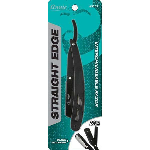 Annie Annie Straight Edge Razor Matte Black Shaving & Grooming Light Sea Green