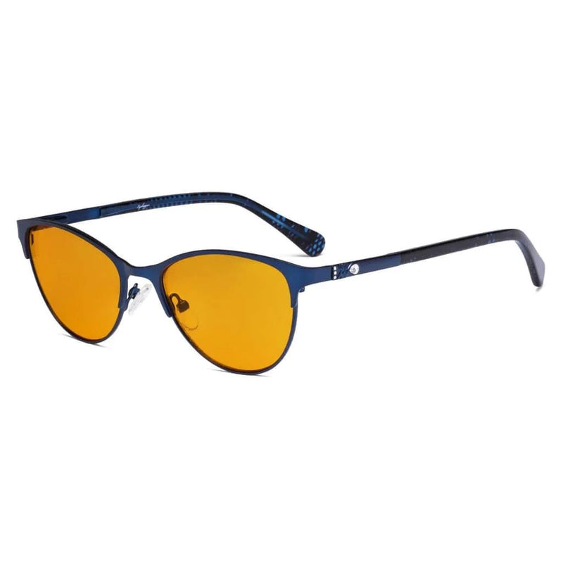 eyekeeper.com Anti Glare Computer Glasses Stylish Eyeglasses LX19021-BB98 Eyeglasses White Smoke Blue / without magnification