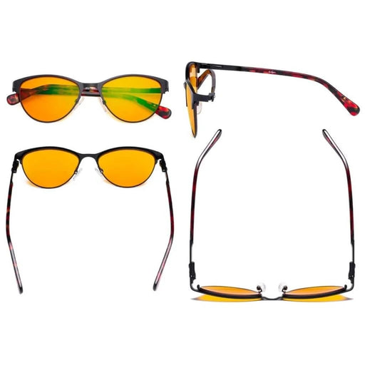 eyekeeper.com Anti Glare Computer Glasses Stylish Eyeglasses LX19021-BB98 Eyeglasses White Smoke Black / without magnification,Blue / without magnification,Purple / without magnification