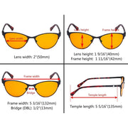 eyekeeper.com Anti Glare Computer Glasses Stylish Eyeglasses LX19021-BB98 Eyeglasses White Smoke Black / without magnification,Blue / without magnification,Purple / without magnification