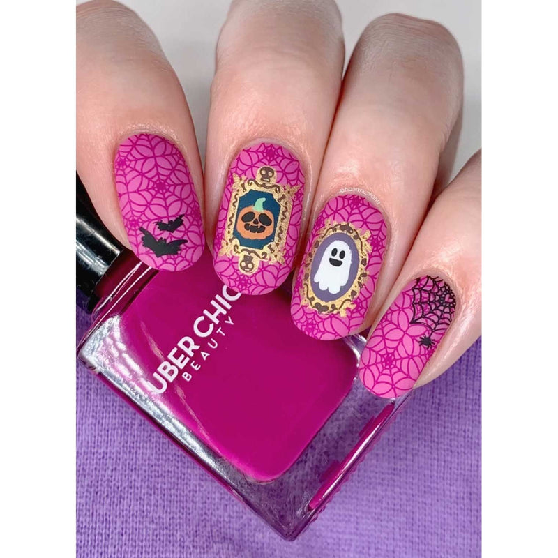 UberChic Beauty Halloween-11 Stamping Plate Medium Purple