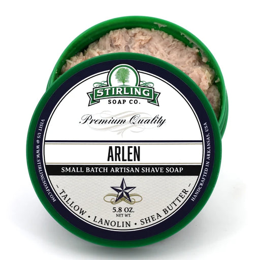 Pasteur Pharmacy Stirling Soap co. Arlen Shave Soap 5.8 Oz White Smoke