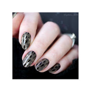 UberChic Beauty Art Deco Elements Stamping Plate Black