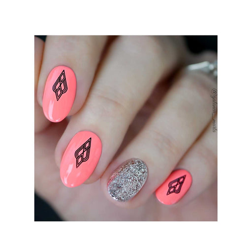 UberChic Beauty Art Deco Elements Stamping Plate Rosy Brown