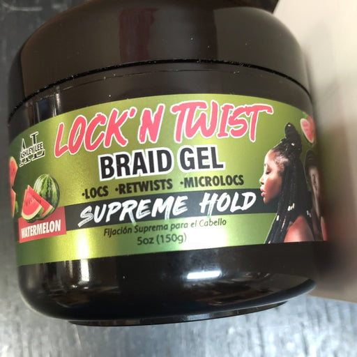 VIP Extensions Ashley Lee Lock N' Twist Braid Gel, Watermelon, 5 oz Styling Gel Dark Slate Gray