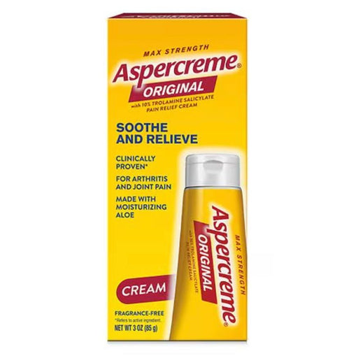 VIP Extensions Aspercreme with Aloe Odor-Free Pain Relieving Crème Topical Pain Relief Gold
