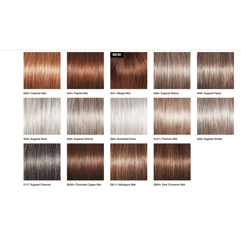 VIP Extensions Aspire by Gabor Wig White Smoke Petite / G2+ Licorice Mist,Petite / G4+ Dark Chocolate Mist,Petite / G6+ Coffee Mist,Petite / G8+ Chestnut Mist,Petite / G10+ Nutmeg Mist,Petite / G11+ Mocha Mist,Petite / G12+ Pecan Mist,Petite / G13+ Cappuccino Mist,Petite / G14+ Almond Mist,Petite / G1