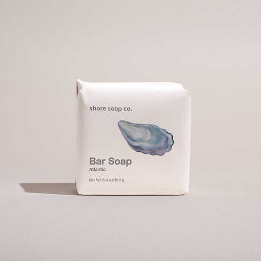 Shore Soap Co. Atlantic Bar Soap Bar Soap Light Gray Single Bar,3 for $24
