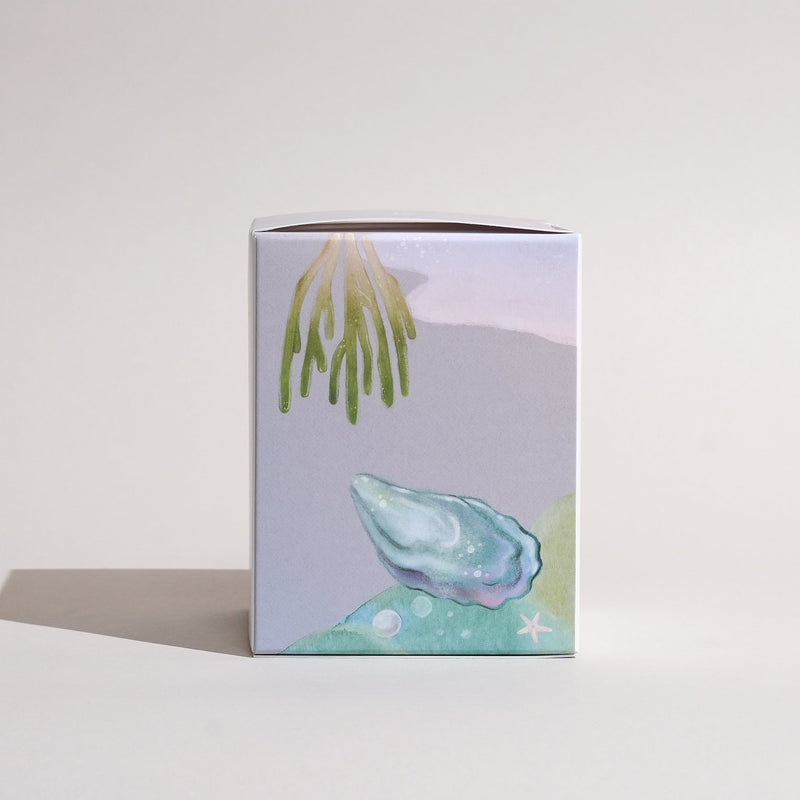 Shore Soap Co. Atlantic Candle Tumbler Candles Light Gray 9 ounce,2 ounce