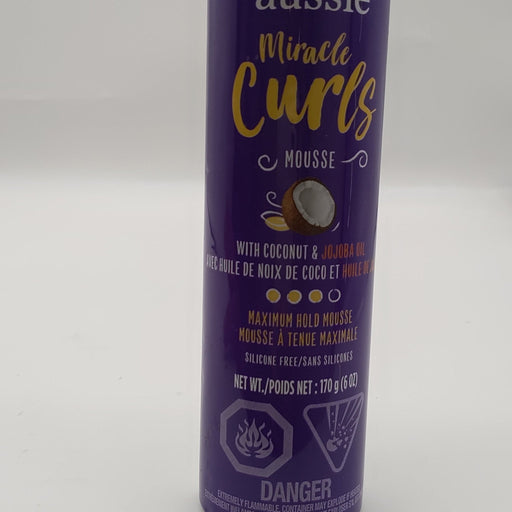VIP Extensions Aussie Miracle Curls Mousse, 6 oz Hair Mousse Light Gray