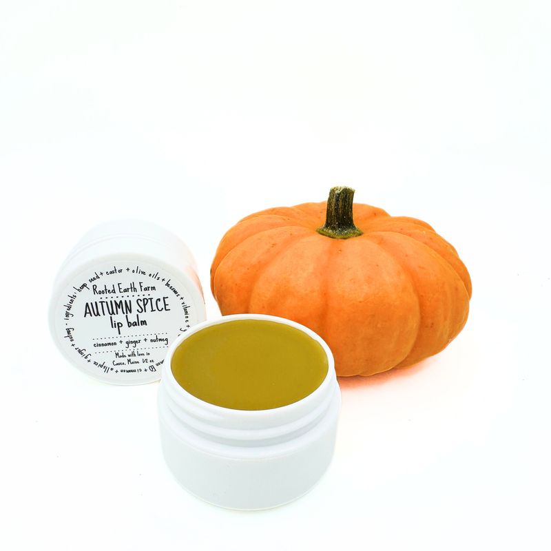 Rooted Earth Farm + Apothecary Autumn Spice Lip Balm Lip Balms + Tints White Smoke