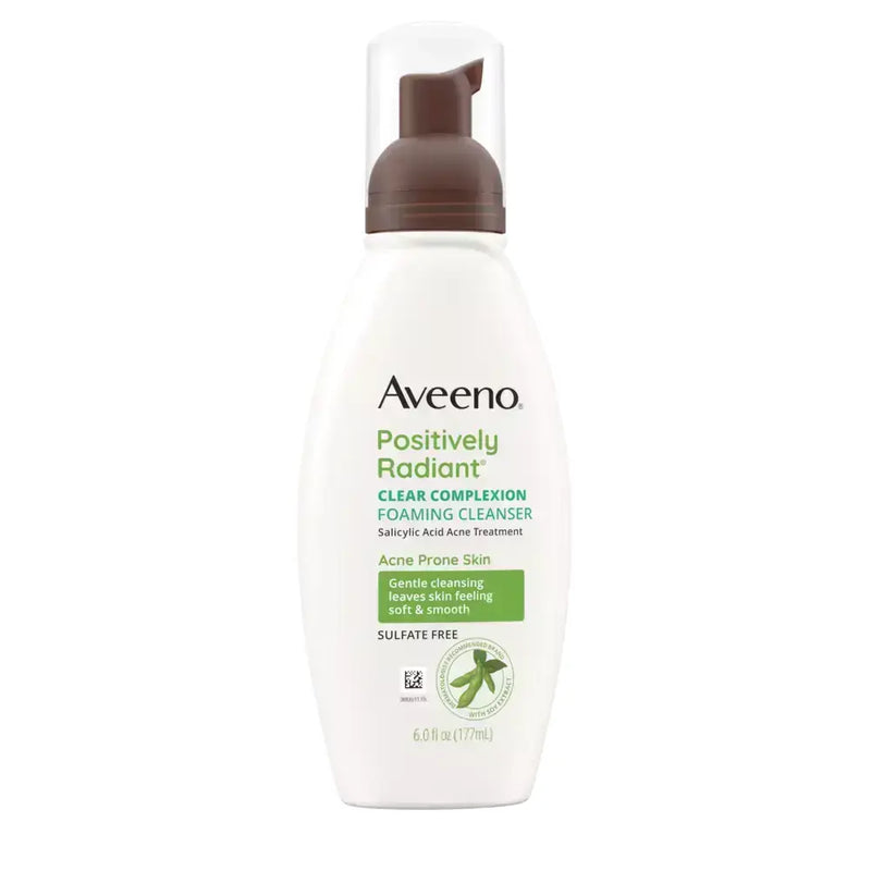 Aveeno Aveeno Clear Complexion Foaming Facial Cleanser Oil-Free 6 oz Facial Cleanser Dim Gray
