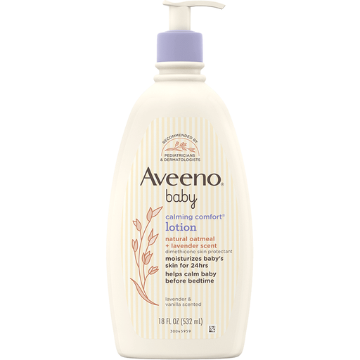 Aveeno Aveeno Baby Calming Comfort Moisturizing Body Lotion 18 fl. Oz Baby Body Lotion Antique White