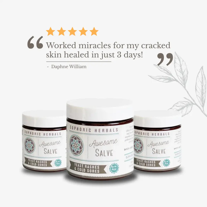 Euphoric Herbals Awesome Salve Salve White Smoke 1oz,4oz,8oz