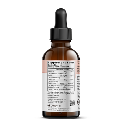 Bellawell Health B-12 Drops - B-Active Drops by Bellawell drops White Smoke