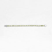 Bids.com 8.61 Carat Genuine Peridot .925 Sterling Silver Bracelet Bracelets Antique White size 7.25,size 8.25,size 5.50,size 6.75,size 6.25,size 7.50,size 7.00