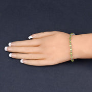 Bids.com 8.61 Carat Genuine Peridot .925 Sterling Silver Bracelet Bracelets Tan size 7.25,size 8.25,size 5.50,size 6.75,size 6.25,size 7.50,size 7.00