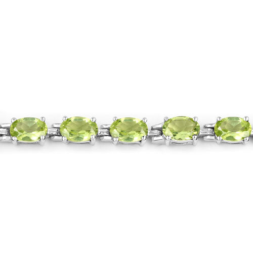 Bids.com 8.61 Carat Genuine Peridot .925 Sterling Silver Bracelet Bracelets Gray size 7.25,size 8.25,size 5.50,size 6.75,size 6.25,size 7.50,size 7.00