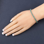 Bids.com 7.48 Carat Genuine Emerald .925 Sterling Silver Bracelet Bracelets Dark Slate Gray size 7.25,size 8.25,size 7.50