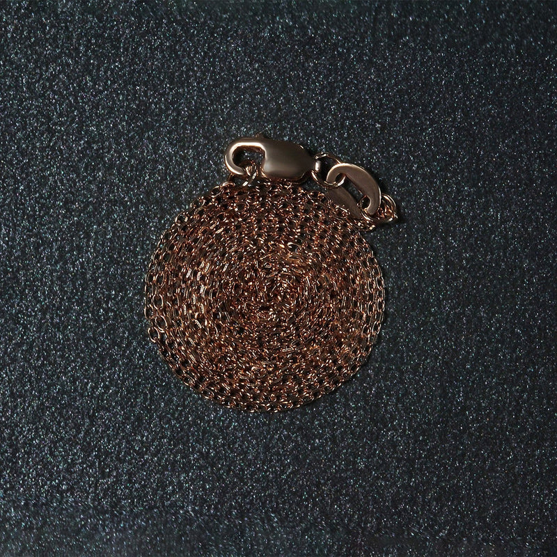 Bids.com Diamond Cut Cable Link Chain in 14k Rose Gold (0.8 mm) Necklaces Dark Slate Gray 16 / Rose Gold,18 / Rose Gold,20 / Rose Gold,One / Rose Gold