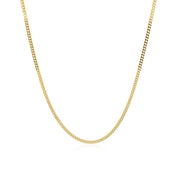 Bids.com 14k Yellow Gold Gourmette Chain 1.5mm Necklaces White Smoke 16 / Yellow Gold,18 / Yellow Gold,20 / Yellow Gold,24 / Yellow Gold