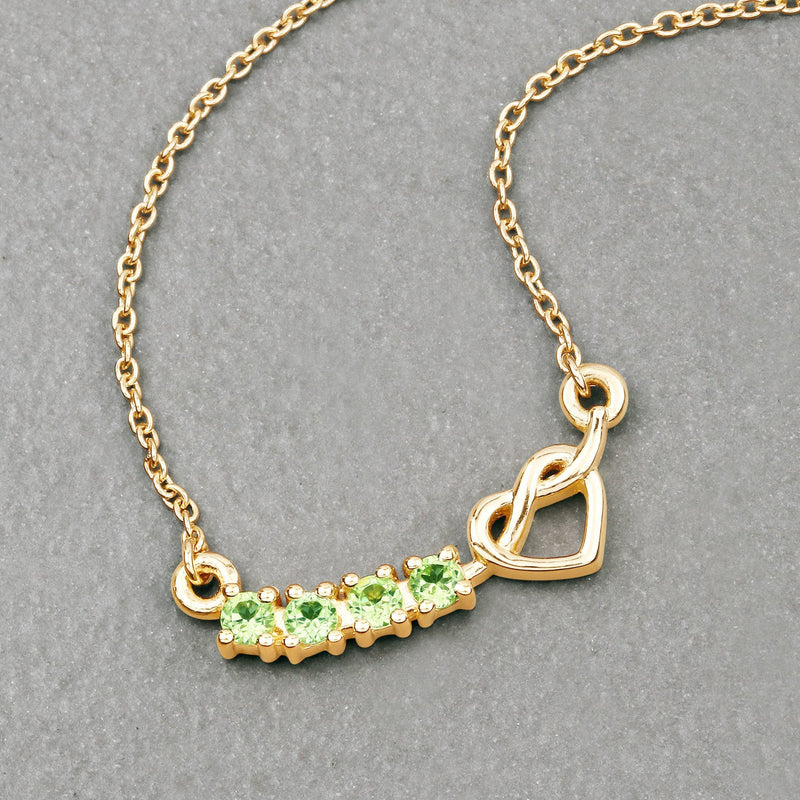 Bids.com 0.28 Carat Genuine Peridot .925 Sterling Silver Necklace Necklaces Dark Gray size 18.00