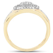 Bids.com 14K Yellow Gold Plated 0.29 Carat Genuine White Diamond .925 Sterling Silver Ring Rings White Smoke size 11.00,size 6.00,size 8.00,size 9.00,size 10.00,size 7.00