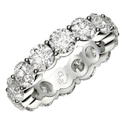 Bids.com Round Cut Lab Grown Diamond Eternity Ring in 14k White Gold (6 cttw FG/VS2) Rings White Smoke 4 / White Gold,4.5 / White Gold,5 / White Gold,5.5 / White Gold,6 / White Gold,6.5 / White Gold,7 / White Gold,7.5 / White Gold,8 / White Gold,8.5 / White Gold,9 / White Gold