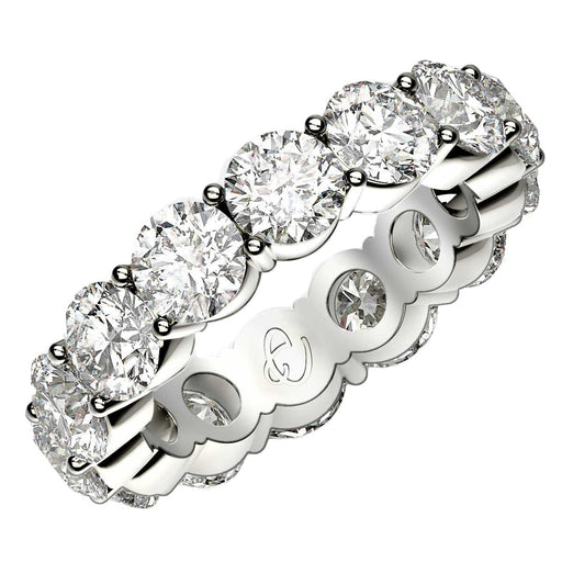 Bids.com Round Cut Lab Grown Diamond Eternity Ring in 14k White Gold (6 cttw FG/VS2) Rings White Smoke 4 / White Gold,4.5 / White Gold,5 / White Gold,5.5 / White Gold,6 / White Gold,6.5 / White Gold,7 / White Gold,7.5 / White Gold,8 / White Gold,8.5 / White Gold,9 / White Gold