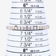 Bids.com 10.00 Carat Lab Grown Diamond 14K Yellow Gold Bracelet Bracelets White Smoke size 7.00