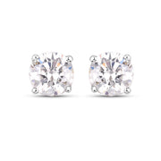 Bids.com 0.54 Carat Genuine White Diamond 14K White Gold Earrings Earrings White Smoke
