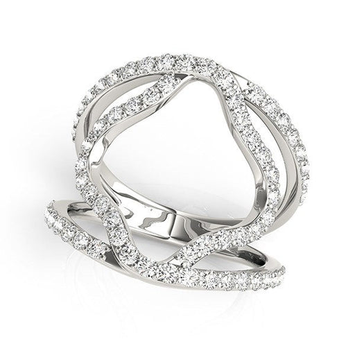 Bids.com 14k White Gold Diamond Flower Style Dual Band Ring (5/8 cttw) Rings White Smoke 3 / White Gold,3.5 / White Gold,4 / White Gold,4.5 / White Gold,5 / White Gold,5.5 / White Gold,6 / White Gold,6.5 / White Gold,7 / White Gold,7.5 / White Gold,8 / White Gold,8.5 / White Gold,9 / White Gold