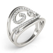 Bids.com Swirl Design Diamond Ring in 14k White Gold (1/2 cttw) Rings White Smoke 3 / White Gold,3.5 / White Gold,4 / White Gold,4.5 / White Gold,5 / White Gold,5.5 / White Gold,6 / White Gold,6.5 / White Gold,7 / White Gold,7.5 / White Gold,8 / White Gold,8.5 / White Gold,9 / White Gold