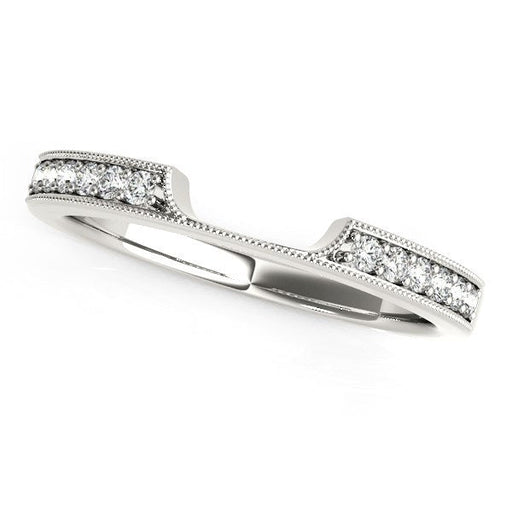 Bids.com 14k White Gold Curved Section Antique Style Diamond Wedding Band (1/8 cttw) Rings White Smoke 3 / White Gold,3.5 / White Gold,4 / White Gold,4.5 / White Gold,5 / White Gold,5.5 / White Gold,6 / White Gold,6.5 / White Gold,7 / White Gold,7.5 / White Gold,8 / White Gold,8.5 / White Gold,9 / White Gold