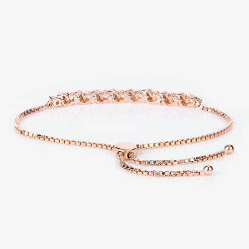 Bids.com 0.89 Carat Genuine Morganite and White Topaz .925 Sterling Silver Bracelet Bracelets White Smoke size 10.00