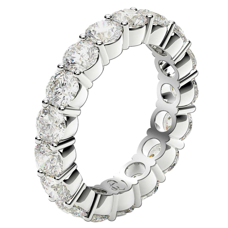 Bids.com Round Cut Lab Grown Diamond Eternity Ring in 14k White Gold (3 cttw FG/VS2) Rings White Smoke 4 / White Gold,4.5 / White Gold,5 / White Gold,5.5 / White Gold,6 / White Gold,6.5 / White Gold,7 / White Gold,7.5 / White Gold,8 / White Gold,8.5 / White Gold,9 / White Gold