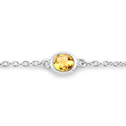 Bids.com 1.83 Carat Genuine Multi Stones .925 Sterling Silver Bracelet Bracelets White Smoke size 8.00