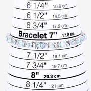 Bids.com 10.06 Carat Genuine Aquamarine .925 Sterling Silver Bracelet Bracelets White Smoke size 7.25