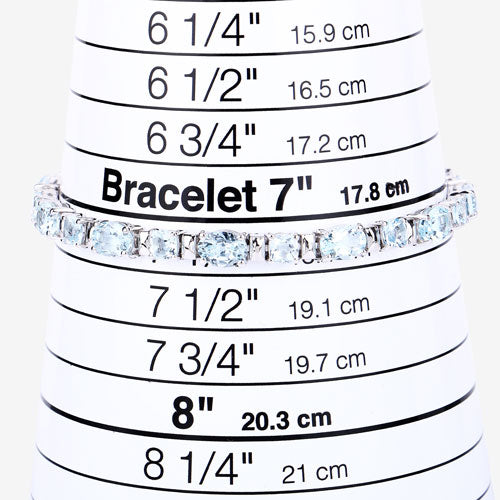 Bids.com 10.06 Carat Genuine Aquamarine .925 Sterling Silver Bracelet Bracelets White Smoke size 7.25