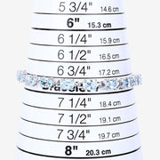 Bids.com 7.60 Carat Genuine Blue Topaz .925 Sterling Silver Bracelet Bracelets White Smoke size 10.00